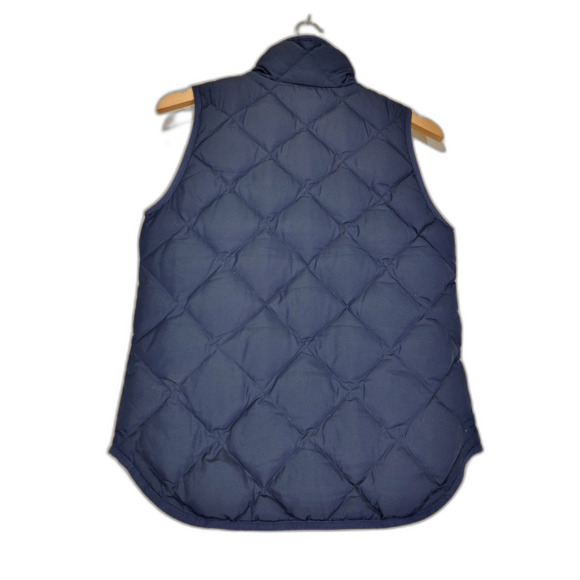 J Crew Navy Blue Women's Down Puffer Vest - XS - Picture 2 of 7